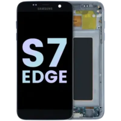 Дисплейний модуль (LCD) з рамкою для Samsung Galaxy S7 Edge (Service Pack) (чорний)