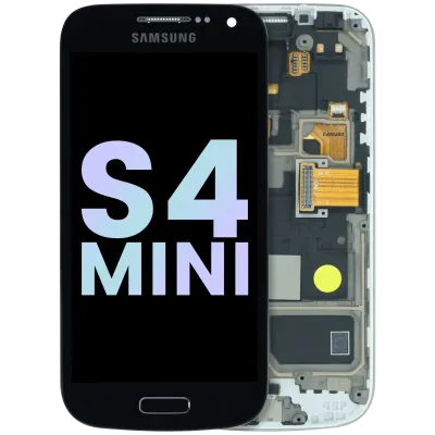 Дисплейний модуль (OLED) з рамкою для Samsung Galaxy S4 mini (Service Pack) (чорний)