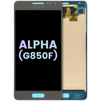 LCD Assembly Without Frame For Samsung Galaxy Alpha (G850F) (Service Pack) (Gold)