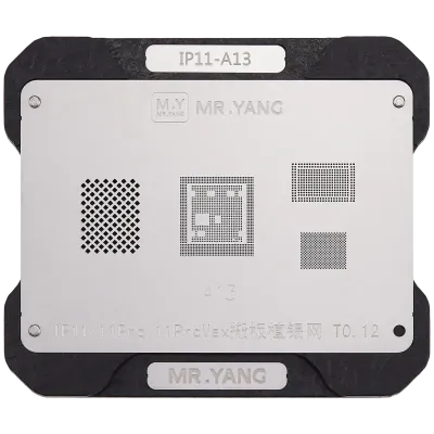 M.Y Board Transfer Reballing Stencil (A13) & Middle Layer Frame Reballing Platform For iPhone 11 / 11 Pro / 11 Pro Max (M.Y)