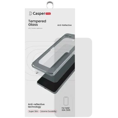 Захисне скло Casper Snap для Samsung Galaxy S24 / S25 (Retail Packaging) (AR Clear)
