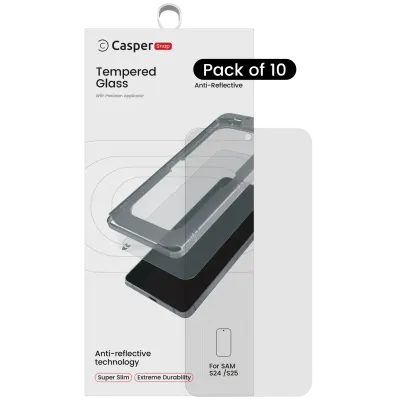 Захисне скло Casper Snap для Samsung Galaxy S24 / S25 (10 шт) (AR Clear)