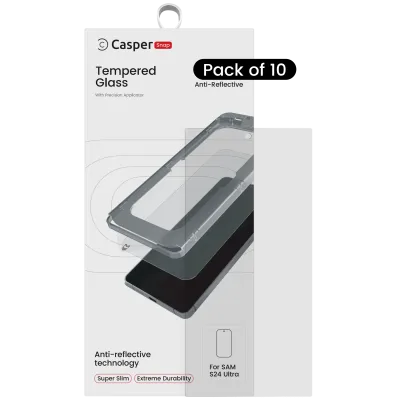Захисне скло Casper Snap для Samsung Galaxy S24 Ultra (10 шт) (AR Clear)