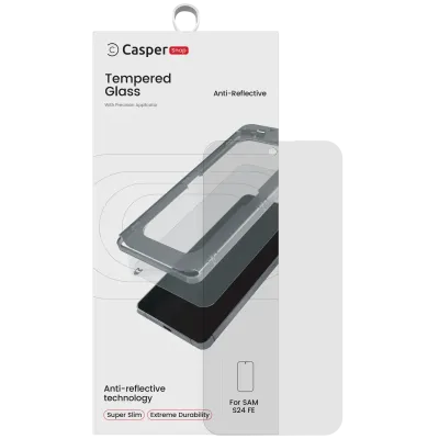 Захисне скло Casper Snap для Samsung Galaxy S24 FE (Retail Packaging) (AR Clear)