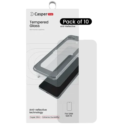 Захисне скло Casper Snap для Samsung Galaxy S24 FE (10 шт) (AR Clear)