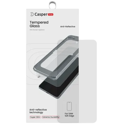 Захисне скло Casper Snap для Samsung Galaxy S25 Edge (Retail Packaging) (AR Clear)