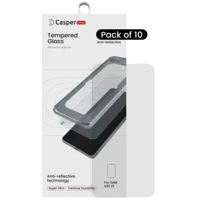 Захисне скло Casper Snap для Samsung Galaxy S25 FE / Samsung Galaxy S26 FE (10 шт) (AR Clear)