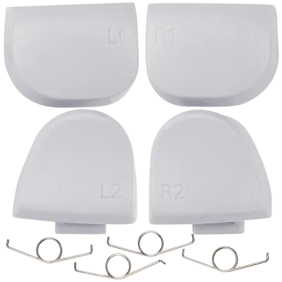 Кнопки спускових механізмів R1 L1 R2 L2 з пружинами для контролера PlayStation 5 (White, BDM-020) (8 шт)