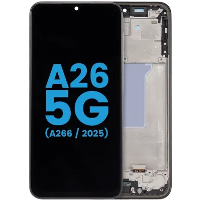Дисплейний модуль LCD з рамкою для Samsung Galaxy A26 5G (A266 / 2025) (US Version) (Aftermarket: Incell) (чорний)