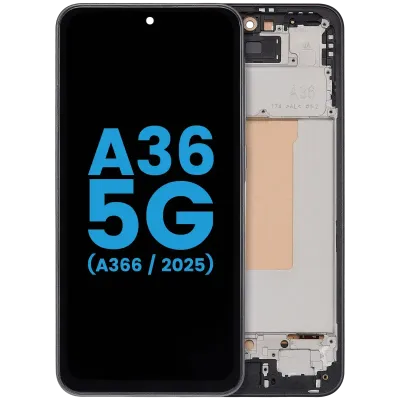 Дисплейний модуль LCD з рамкою для Samsung Galaxy A36 5G (A366 / 2025) (Aftermarket: Incell) (чорний)