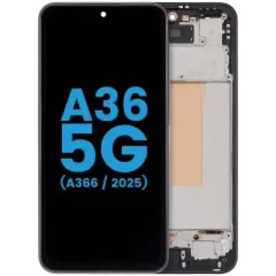Дисплейний модуль LCD з рамкою для Samsung Galaxy A36 5G (A366 / 2025) (Aftermarket: Incell) (чорний)