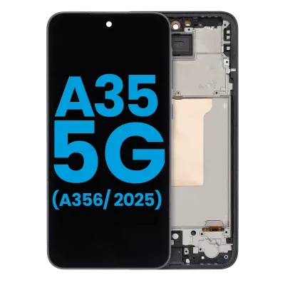 Дисплейний модуль LCD з рамкою для Samsung Galaxy A35 5G (A356 / 2025) (Aftermarket: Incell) (Navy)