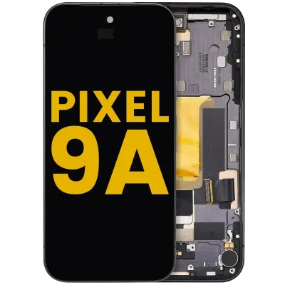 OLED Assembly With Frame (With Fingerprint Sensor) For Google Pixel 9A (Refurbished) (Obsidian)