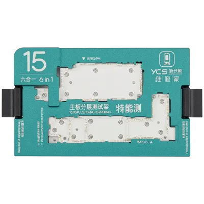 YCS iSocket Motherboard Platform Tester For iPhone 15 / 15 Plus / 15 Pro / 15 Pro Max (6-in-1) (No US Version Pin Plate For 15 Pro / 15 Pro Max)
