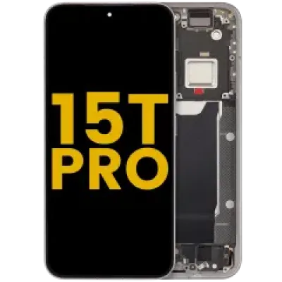Дисплейний модуль (OLED) з рамкою для Xiaomi 15T Pro (Refurbished) (графітовий)