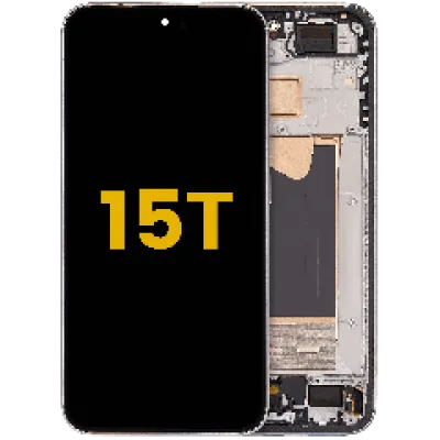 Дисплейний модуль (OLED) з рамкою для Xiaomi 15T (Refurbished) (графітовий)