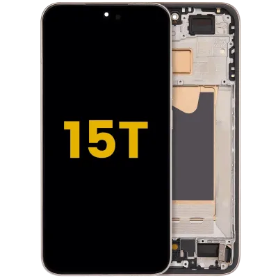 OLED Assembly With Frame For Xiaomi 15T (Refurbished) (Rose Gold)