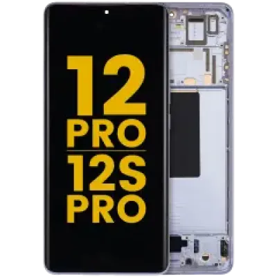 Дисплейний модуль (OLED) з рамкою для Xiaomi 12 Pro / 12S Pro (Refurbished) (синій)