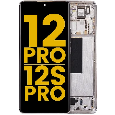 Дисплейний модуль (OLED) з рамкою для Xiaomi 12 Pro / 12S Pro (Refurbished) (фіолетовий)