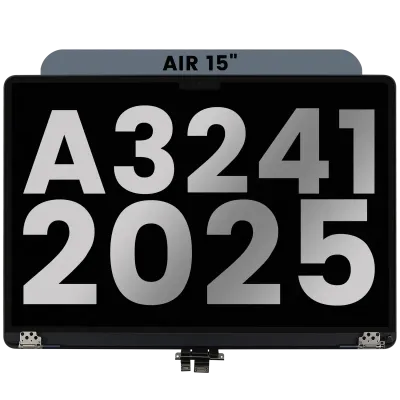 Дисплейний модуль LCD для MacBook Air 15" (A3241 / Early 2025) (з передвстановленим кабелем датчика кута кришки) (Used OEM Pull: Grade B) (Midnight)