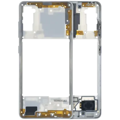 Mid-Frame Housing Compatible For Samsung Galaxy A41 (A415 / 2020) (Service Pack) (White)