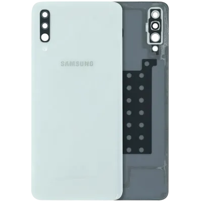 Задня кришка зі склом камери для Samsung Galaxy A70 (A705 / 2019) (Service Pack) (білий)