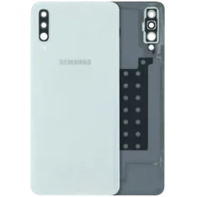 Задня кришка зі склом камери для Samsung Galaxy A70 (A705 / 2019) (Service Pack) (білий)