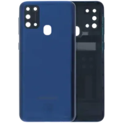 Задня кришка зі склом камери для Samsung Galaxy M31 (M315 / 2020) (Service Pack) (синій)