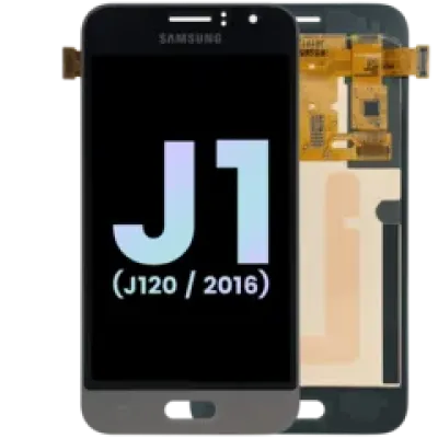 Дисплейний модуль (OLED) без рамки для Samsung Galaxy J1 (J120) (Service Pack) (золотий)