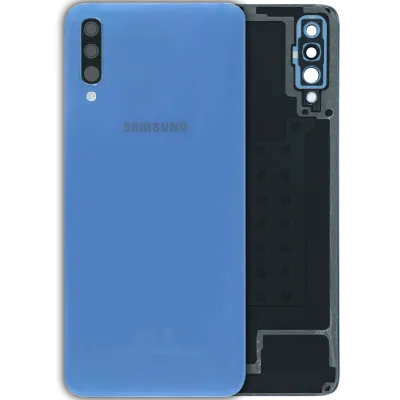 Задня кришка зі склом камери для Samsung Galaxy A70 (A705 / 2019) (Service Pack) (синій)