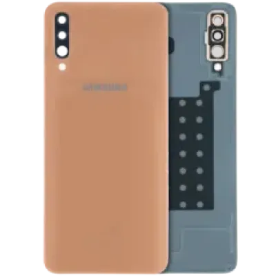 Задня кришка зі склом камери для Samsung Galaxy A70 (A705 / 2019) (Service Pack) (помаранчевий)