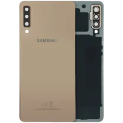 Задня кришка зі склом камери для Samsung Galaxy A7 (A750 / 2018) (Service Pack) (золотий)
