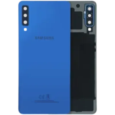 Задня кришка зі склом камери для Samsung Galaxy A7 (A750 / 2018) (Service Pack) (синій)
