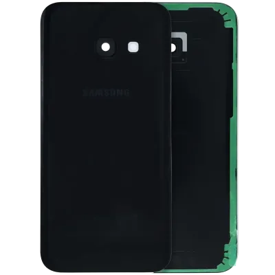 Задня кришка зі склом камери для Samsung Galaxy A3 (A320 / 2017) (Service Pack) (чорний)