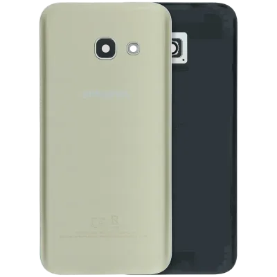 Задня кришка зі склом камери для Samsung Galaxy A3 (A320 / 2017) (Service Pack) (золотий)