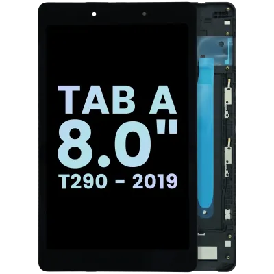 LCD Assembly With Frame For Samsung Galaxy Tab A 8.0" (T290) (2019) (Service Pack) (Black)