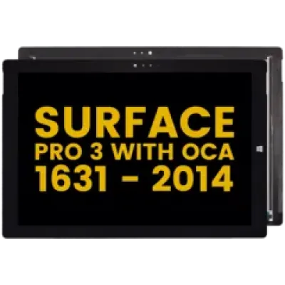 Тачскрін зі шлейфом для Microsoft Surface Pro 3 з OCA (1631) (Refurbished) (чорний)