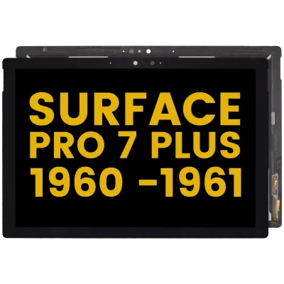 Тачскрін зі шлейфом для Microsoft Surface Pro 7 Plus (1960/1961) (Refurbished) (чорний)