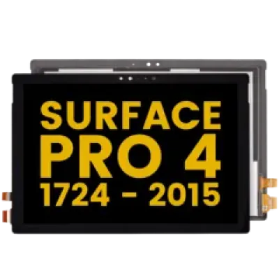 Тачскрін зі шлейфом для Microsoft Surface Pro 4 (1724) (Refurbished) (чорний)