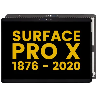 Тачскрін зі шлейфом для Microsoft Surface Pro X (1876) (Refurbished) (чорний)