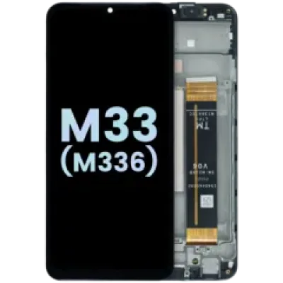 Дисплейний модуль (LCD) з рамкою для Samsung Galaxy M33 5G (M336) (Service Pack) (всі кольори)