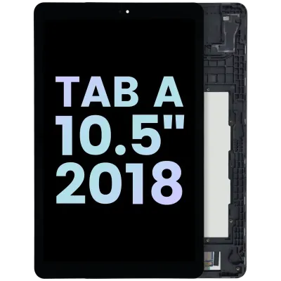 Дисплейний модуль (LCD) з рамкою для Samsung Galaxy Tab A 10.5" (2018) (Service Pack) (чорний)