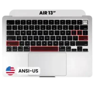 Топкейс з клавіатурою (ANSI US) для MacBook Air 13" A3240 (2025) (OEM New) (сріблястий)