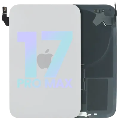 Back Glass w/ MagSafe Magnet & NFC For iPhone 17 Pro Max (Service Pack) (Silver)