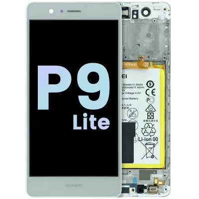 OLED Assembly With Frame For Huawei P9 Lite (VNS-L21) (Huawei Genuine) (White)