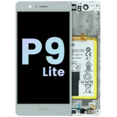 Дисплейний модуль (OLED) з рамкою для Huawei P9 Lite (VNS-L21) (Huawei Genuine) (білий)