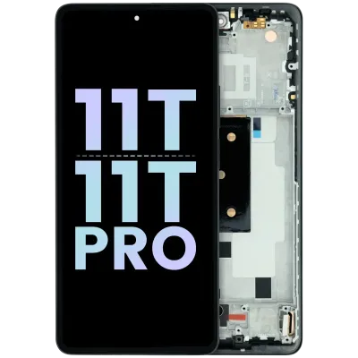 OLED Assembly With Frame For Xiaomi 11T/Mi 11T Pro (Genuine) (Gray)
