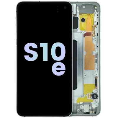 OLED Assembly With Frame For Samsung Galaxy S10E (Service Pack) (Silver)