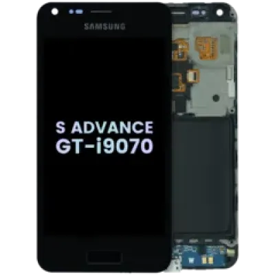 Дисплейний модуль (OLED) з рамкою для Samsung Galaxy S Advance GT-i9070 (Service Pack) (чорний)