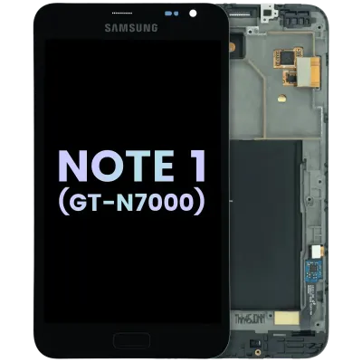 OLED Assembly With Frame For Samsung Galaxy Note 1 (GT-N7000) (Service Pack) (Black)